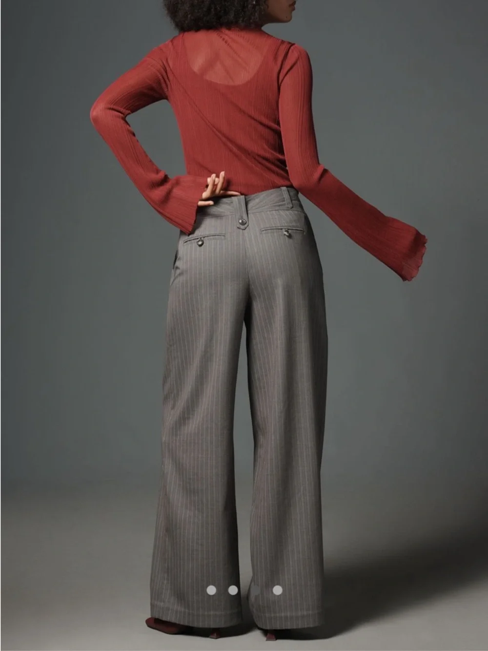 By Anthropologie Wide Leg Trousers - Picture 2 of 5